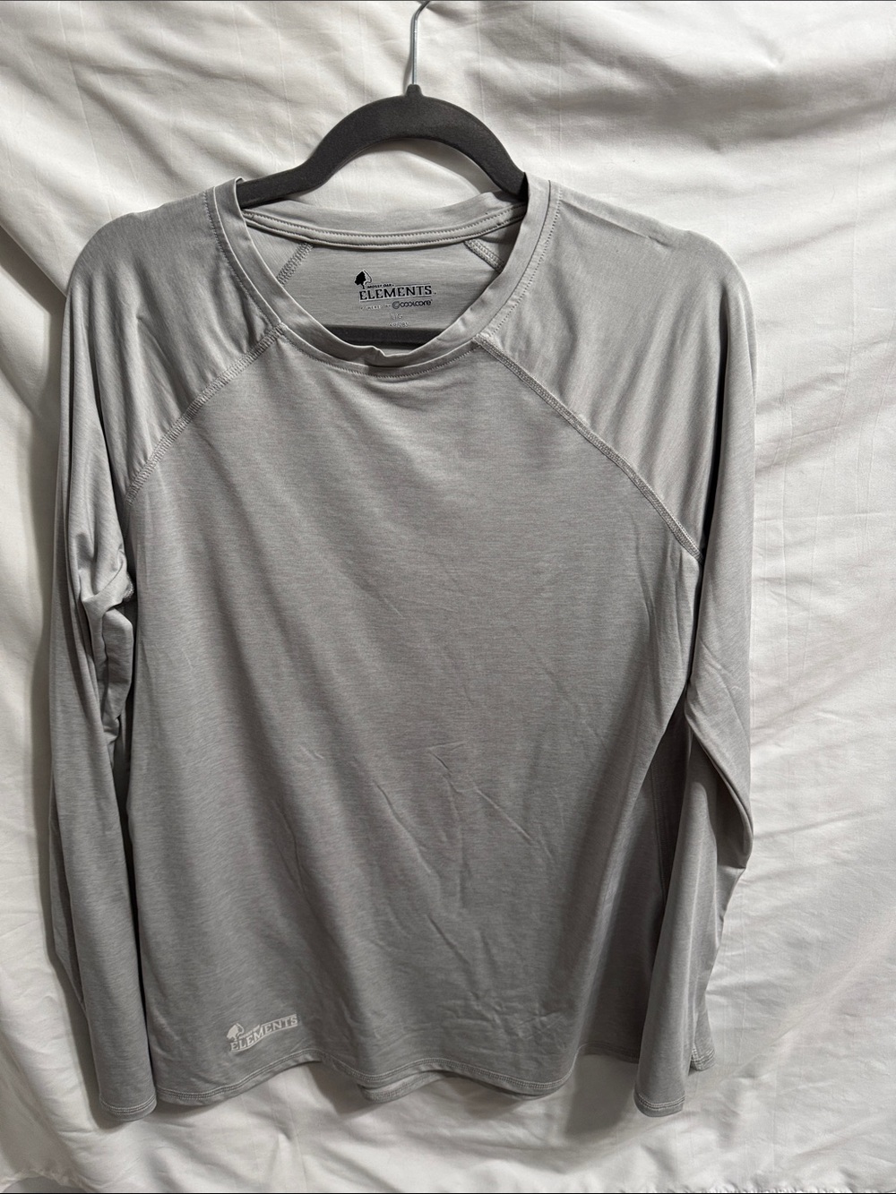 Element Women's Long-Sleeve SPF moisture wicking Crewneck Tee - Light Gray